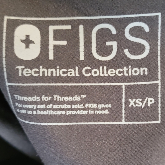 XS Figs Straight Leg Pull On Comfort Scrubs Medical Nurse Nursing Doctor Petite - Picture 6 of 6